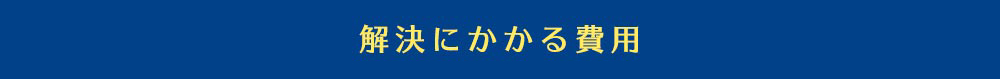 解決にかかる費用